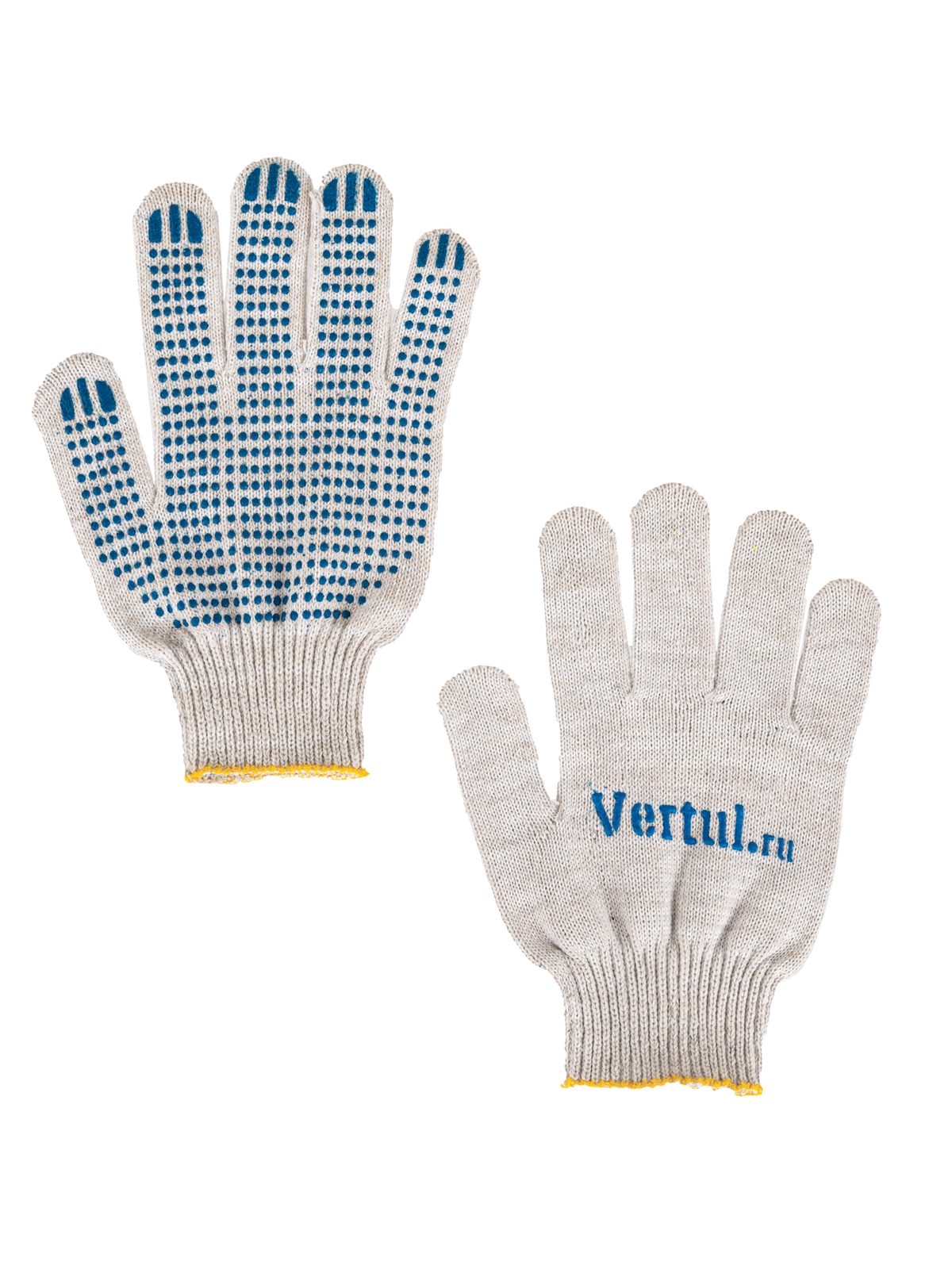 Перчатки текстильные х/б с ПВХ 10/5-132