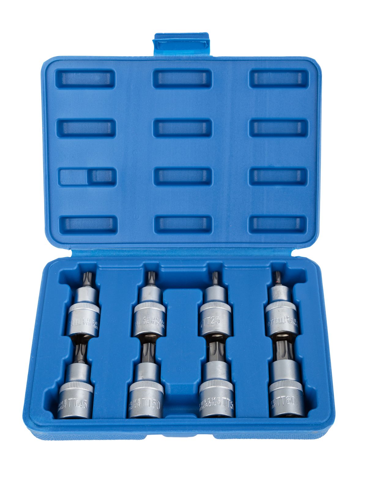 Набор головок со вставкой TORX с отверстием 1/2", длина 55 мм, 8 пр.