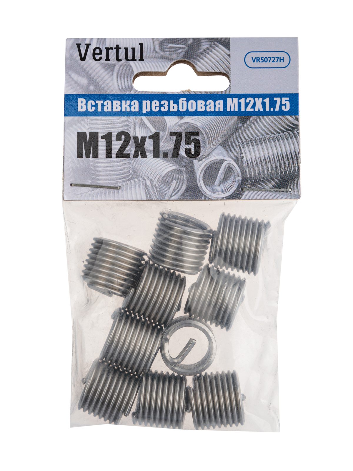 Вставка резьбовая M12X1.75 (упак.10шт)Vertul